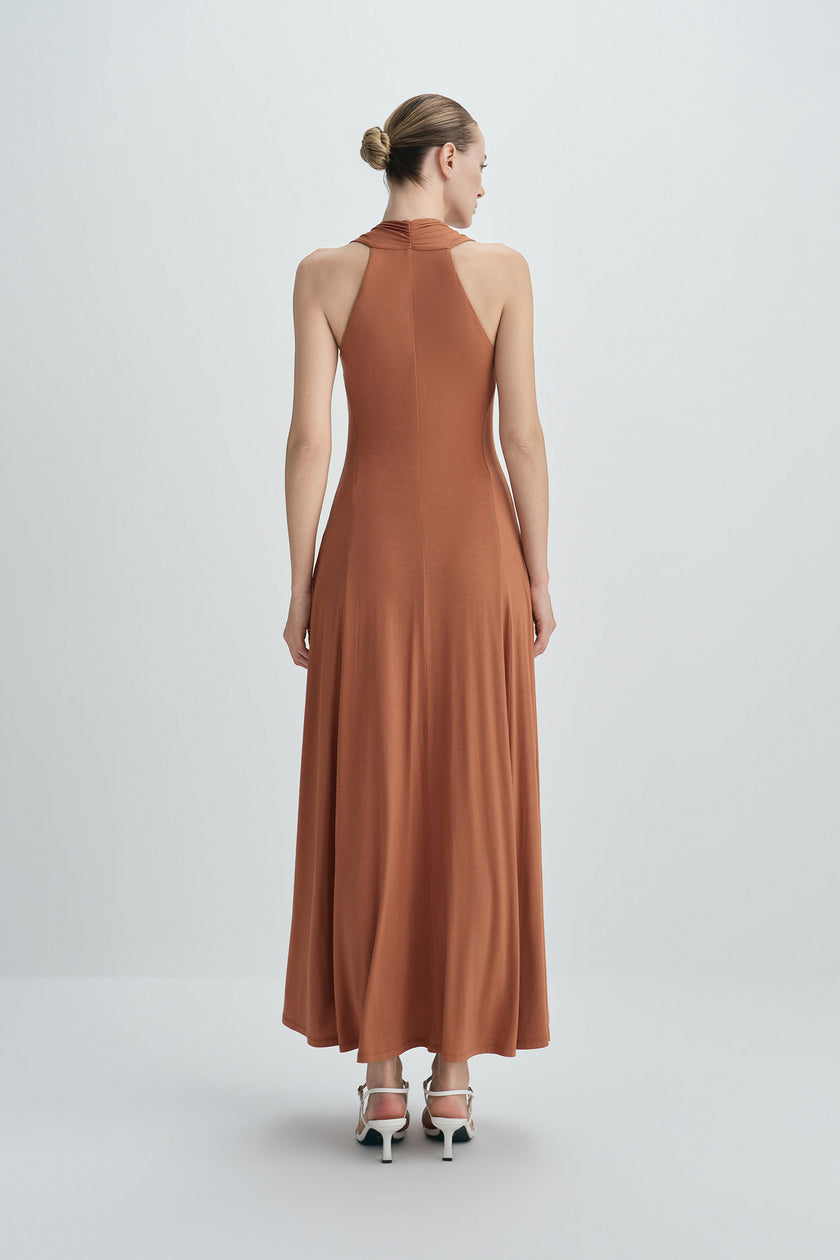 Ventura Draped V-Neck Maxi Dress