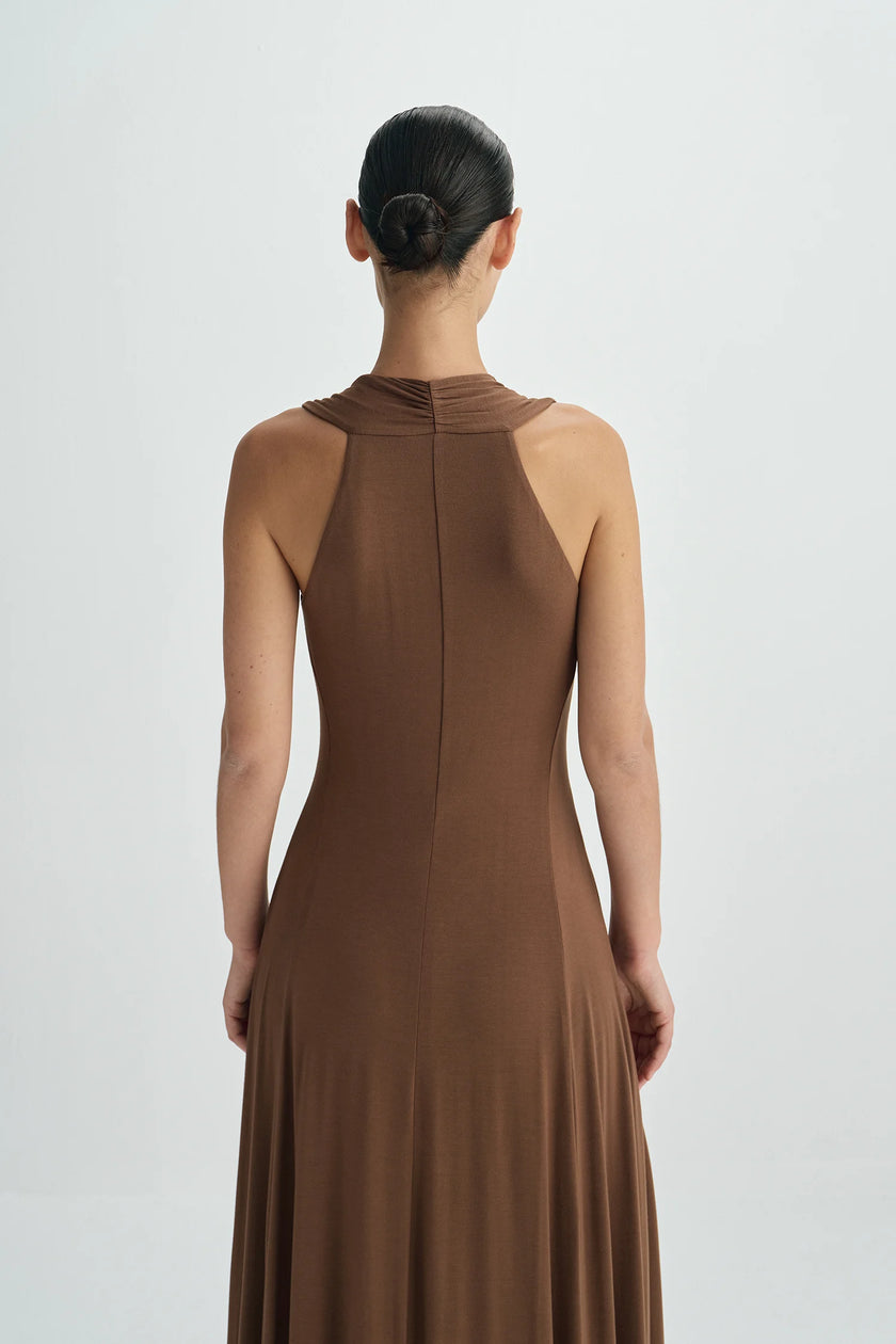 Ventura Draped V-Neck Maxi Dress