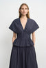 Piquenique Pintuck V-Neck Shirt