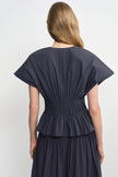 Piquenique Pintuck V-Neck Shirt