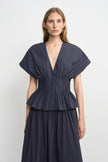 Piquenique Pintuck V-Neck Shirt