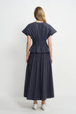 Piquenique Pintuck V-Neck Shirt