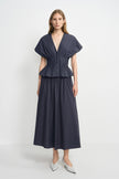 Piquenique Pintuck V-Neck Shirt