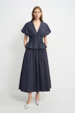 Piquenique Pintuck V-Neck Shirt