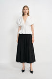 Piquenique Pintuck V-Neck Shirt