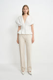 Piquenique Pintuck V-Neck Shirt