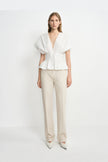 Piquenique Pintuck V-Neck Shirt