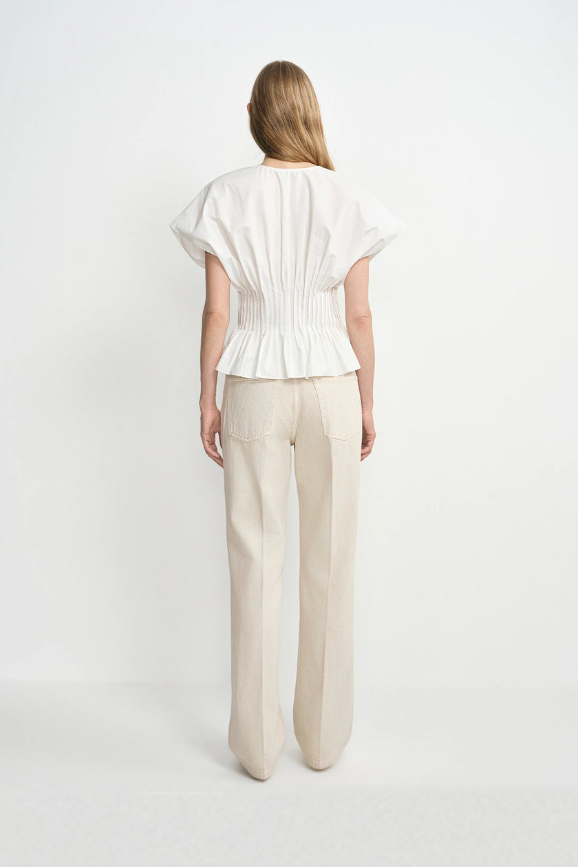 Piquenique Pintuck V-Neck Shirt