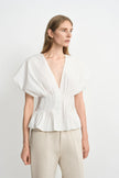 Piquenique Pintuck V-Neck Shirt
