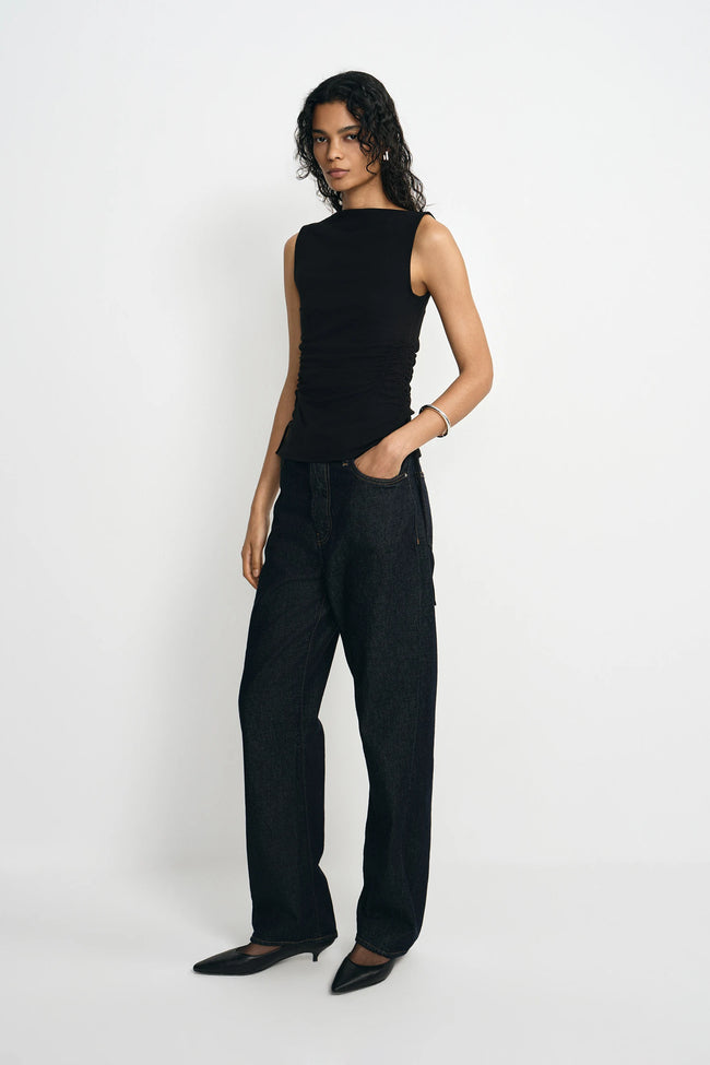 Aurelia Boatneck Drawstring Top