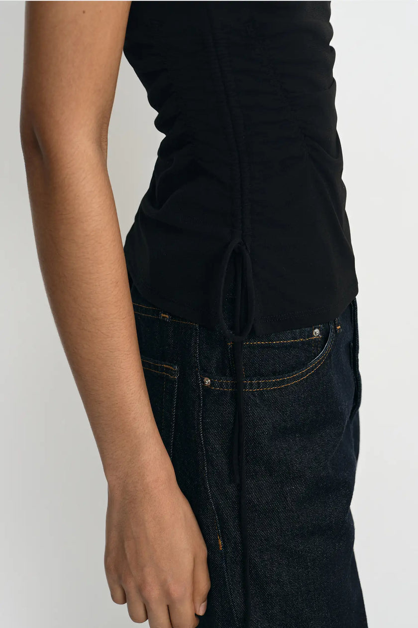 Aurelia Boatneck Drawstring Top