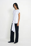 Ciela Draped Tie-Waist Knit Top