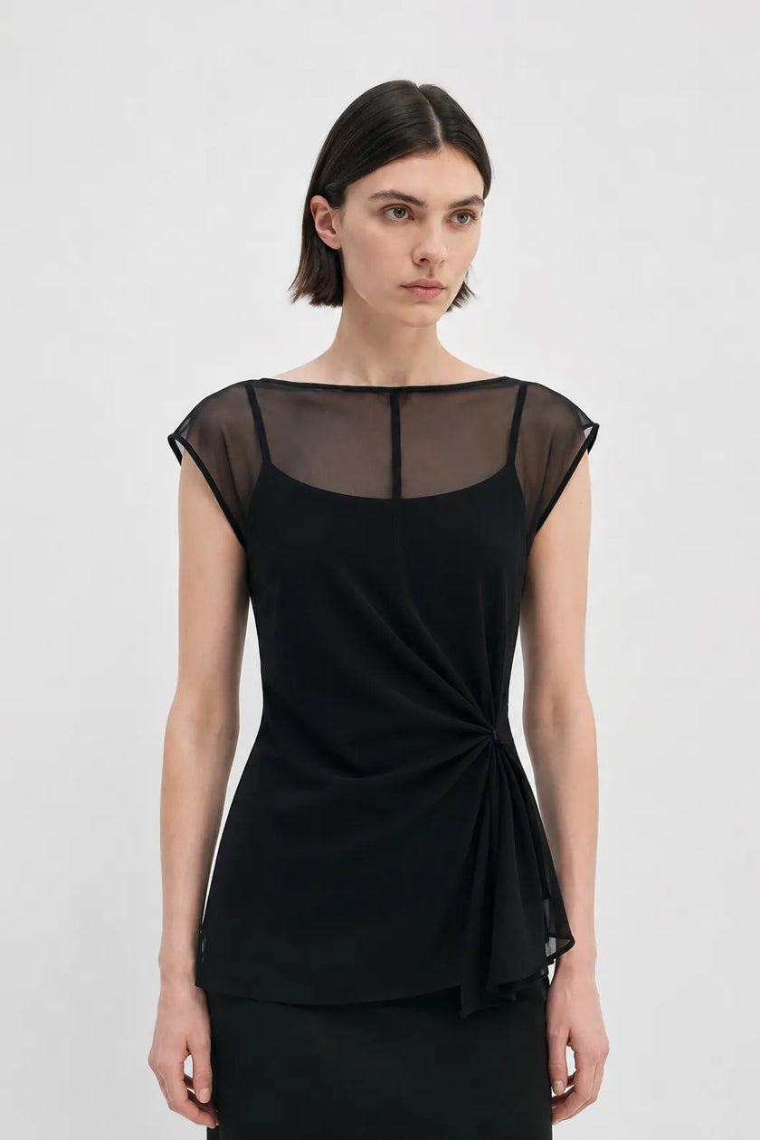 Navia Organza Wrap Cami Top