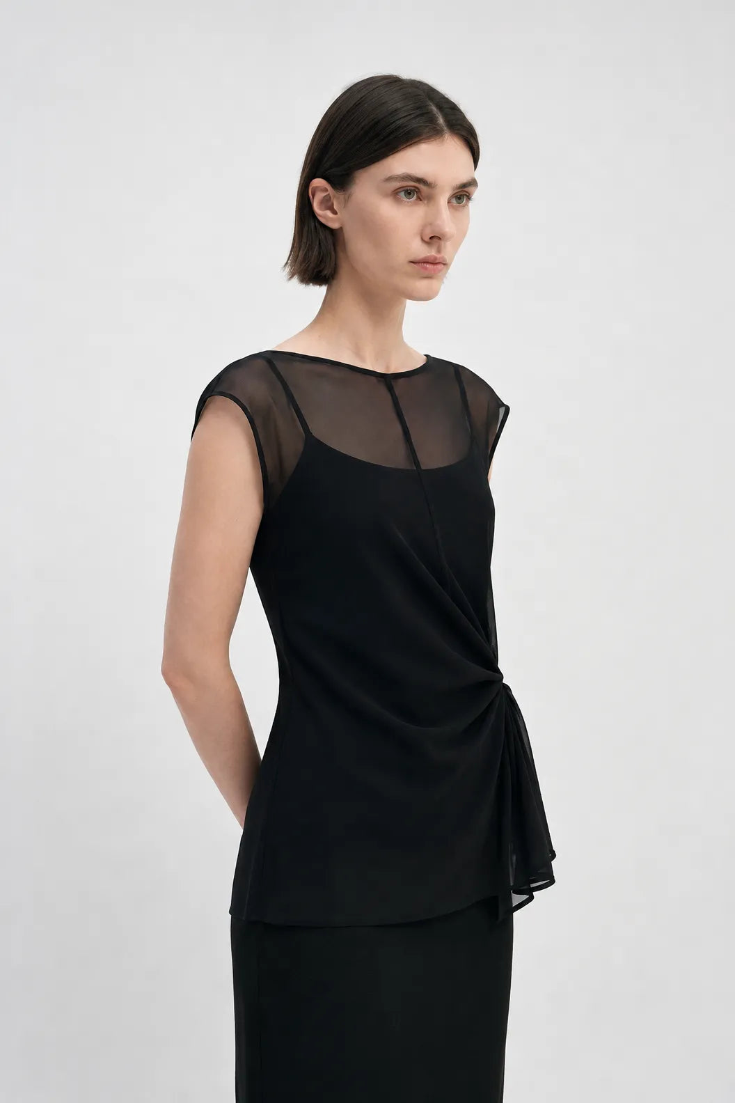 Navia Organza Wrap Cami Top