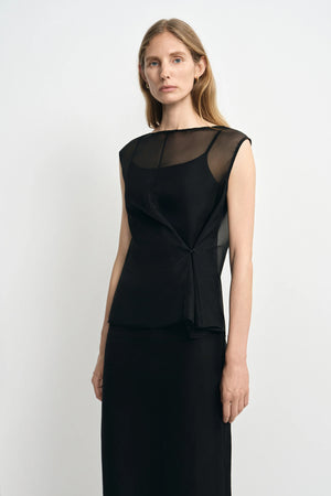 Navia Organza Wrap Cami Top