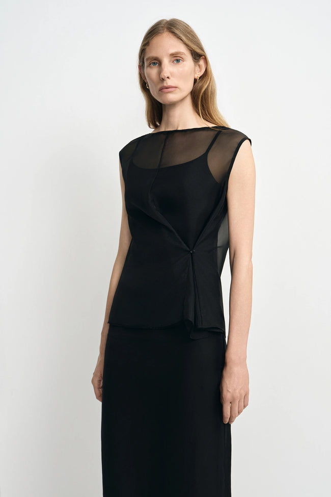 Navia Organza Wrap Cami Top