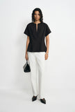 Rosine Fitted Waist Cotton Shirt