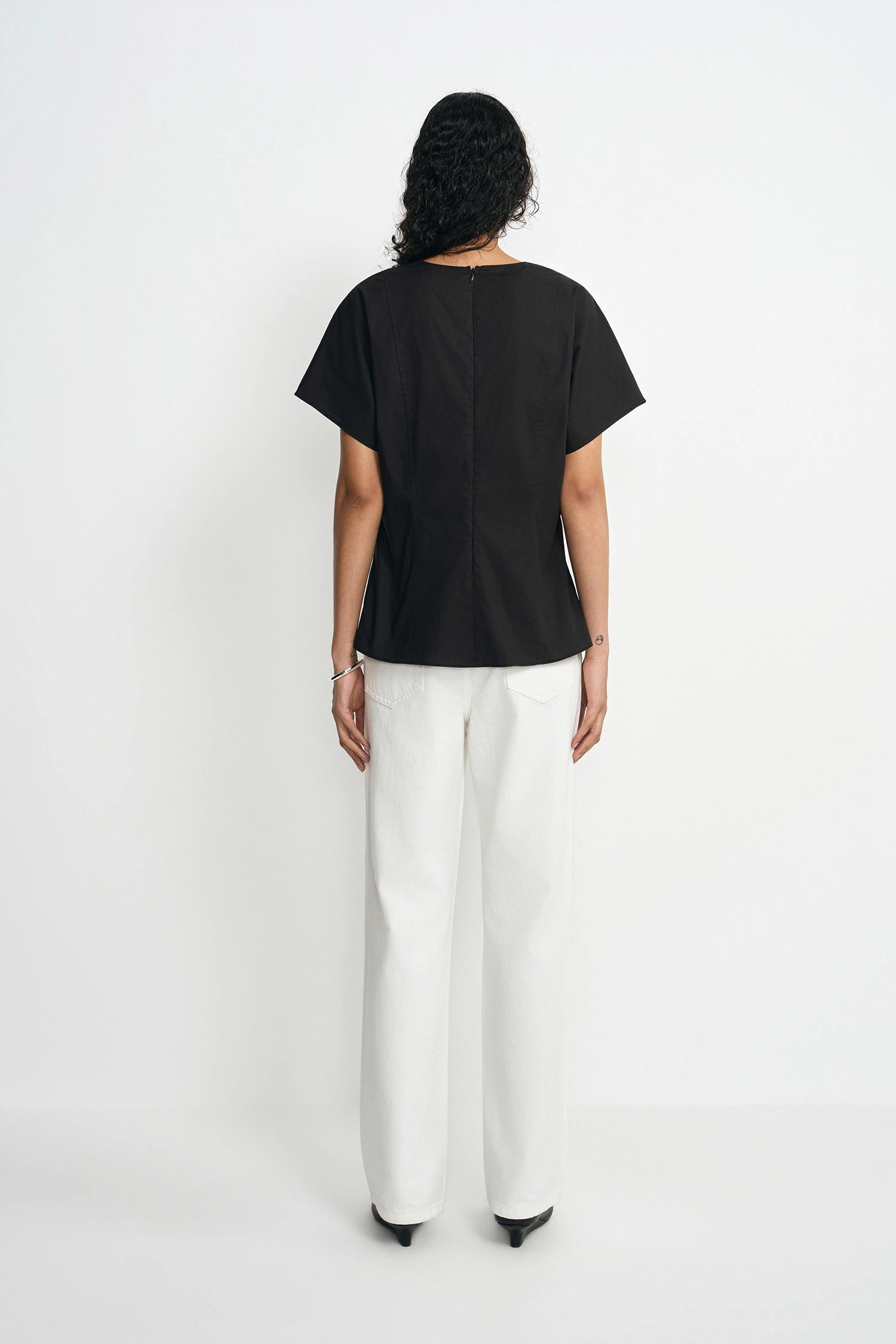 Rosine Fitted Waist Cotton Shirt