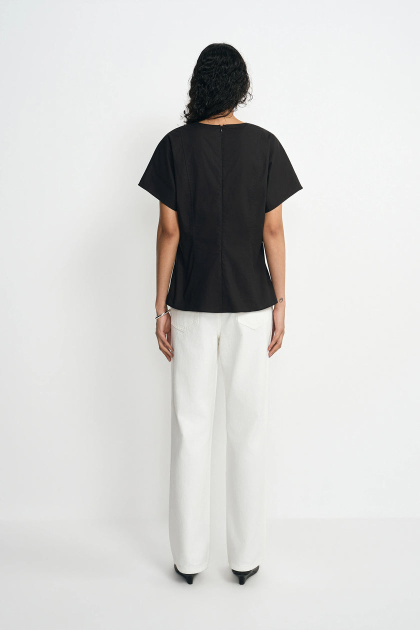 Rosine Fitted Waist Cotton Shirt