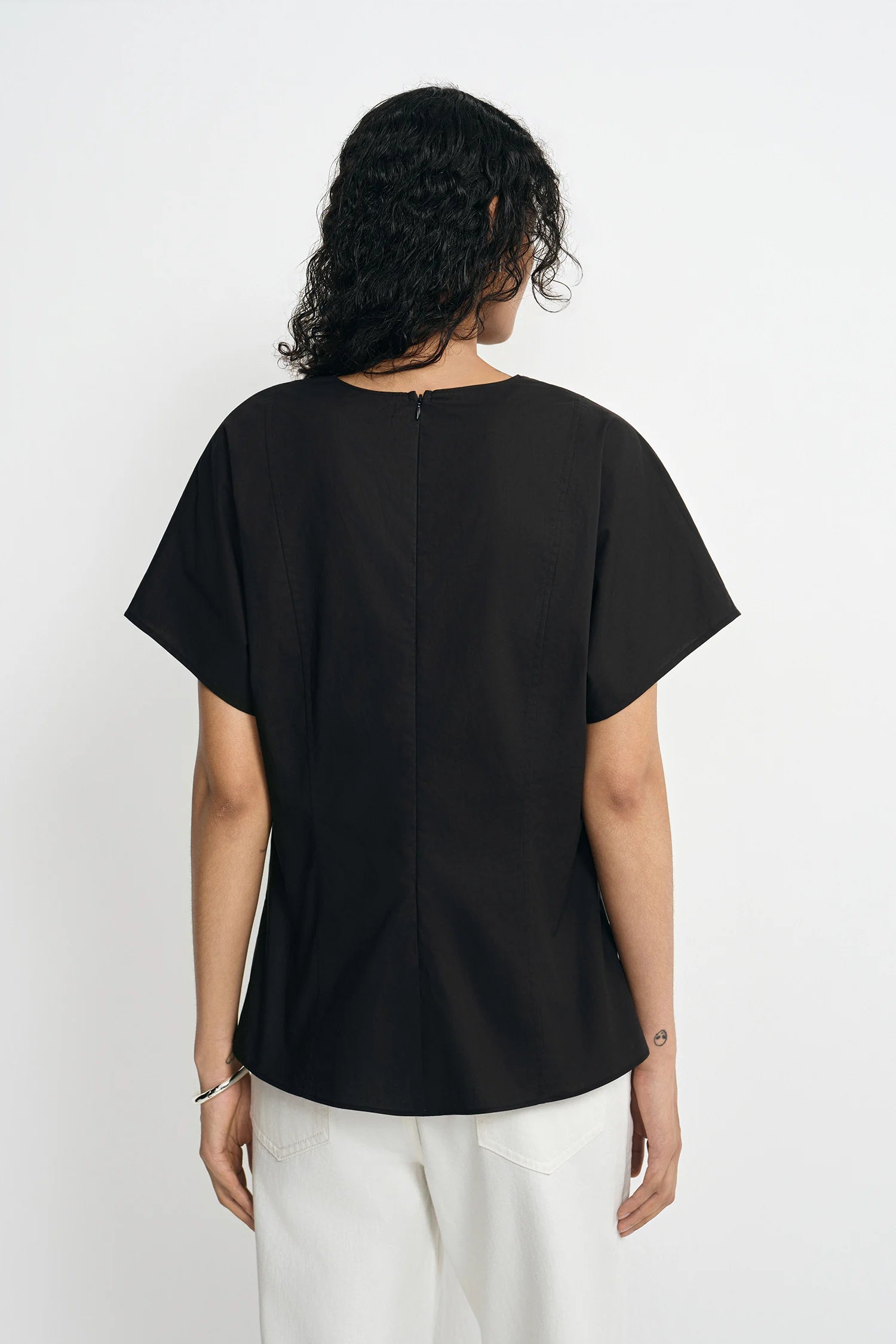 Rosine Fitted Waist Cotton Shirt
