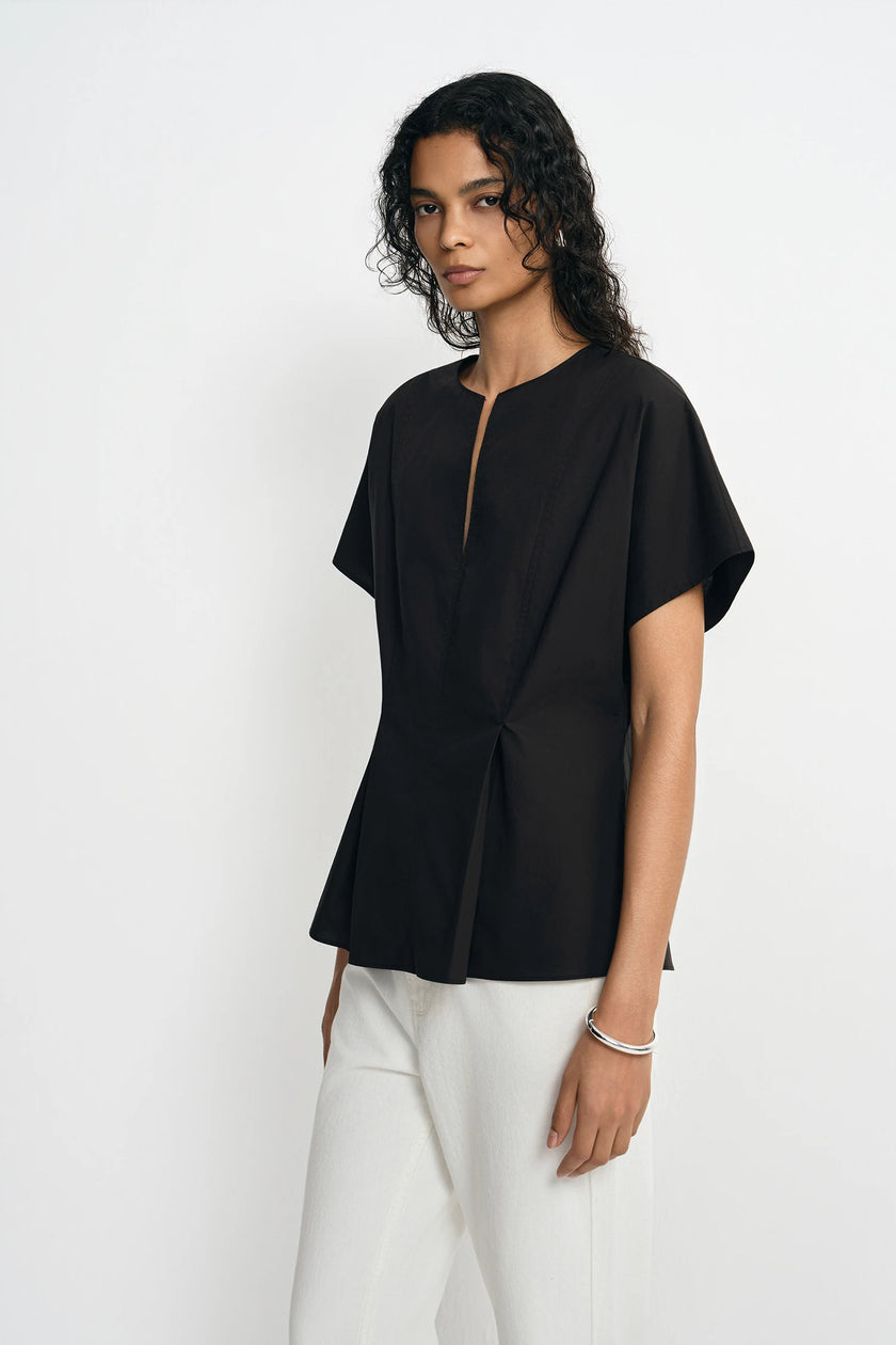 Rosine Fitted Waist Cotton Shirt