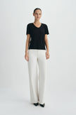 Caléa Scoop Neck Top-Black
