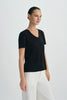 Caléa Scoop Neck Top-Black