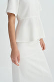 Soletta Peplum Top-Cloud
