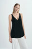 Isla V-neck Cami Top-Black
