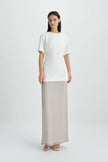Orla Short Sleeve Crewneck Top-Cloud