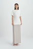 Orla Short Sleeve Crewneck Top-Cloud