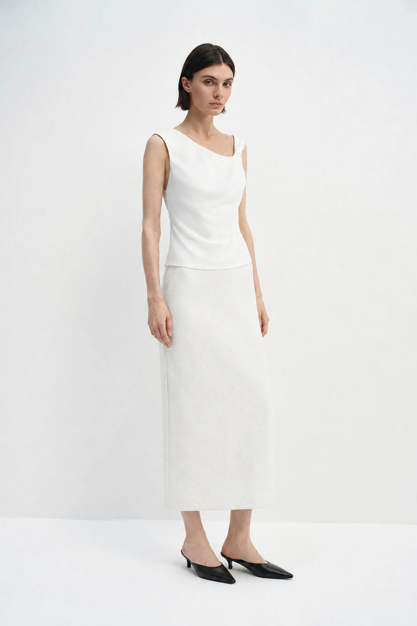 Marea Twist Strap Top Cloud