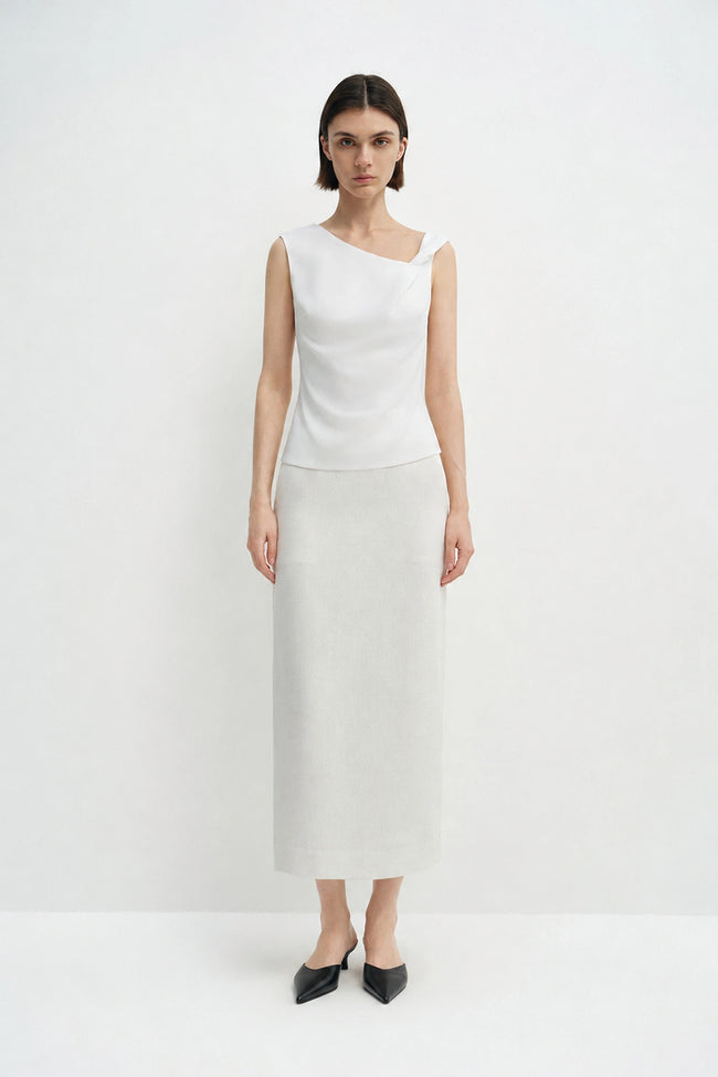Marea Twist Strap Top Cloud