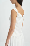Marea Twist Strap Top-Cloud