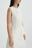 Luma Double Placket Top Egret