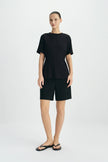 Aveline Cinched Waist Top Black