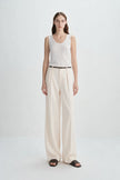 Brisa Sheer Textured Tank Marshmallow