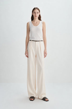 Brisa Sheer Textured Tank Marshmallow