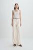 Brisa Sheer Textured Tank Marshmallow
