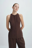 Lustrelle Hook & Eye Detailed Front Top
