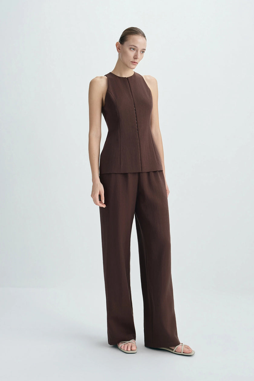 Lustrelle Hook & Eye Detailed Front Top
