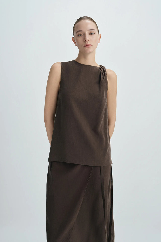 Neroli Twist Shoulder Top