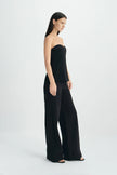 Lunis Sweetheart Strapless Top-Black