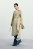 Grand Scarf Coat in Beige