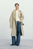 Grand Scarf Coat in Beige