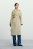 Grand Scarf Coat in Beige