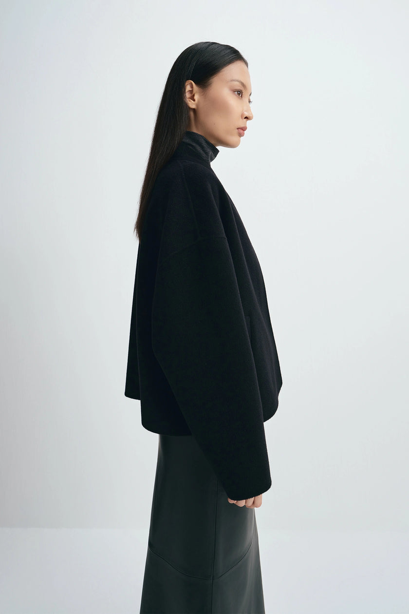 Jaurès Shawl Collar Jacket Black