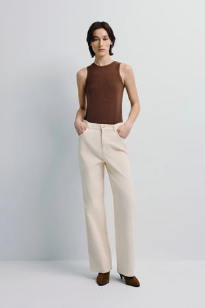 Maris Corduroy Pant Creme