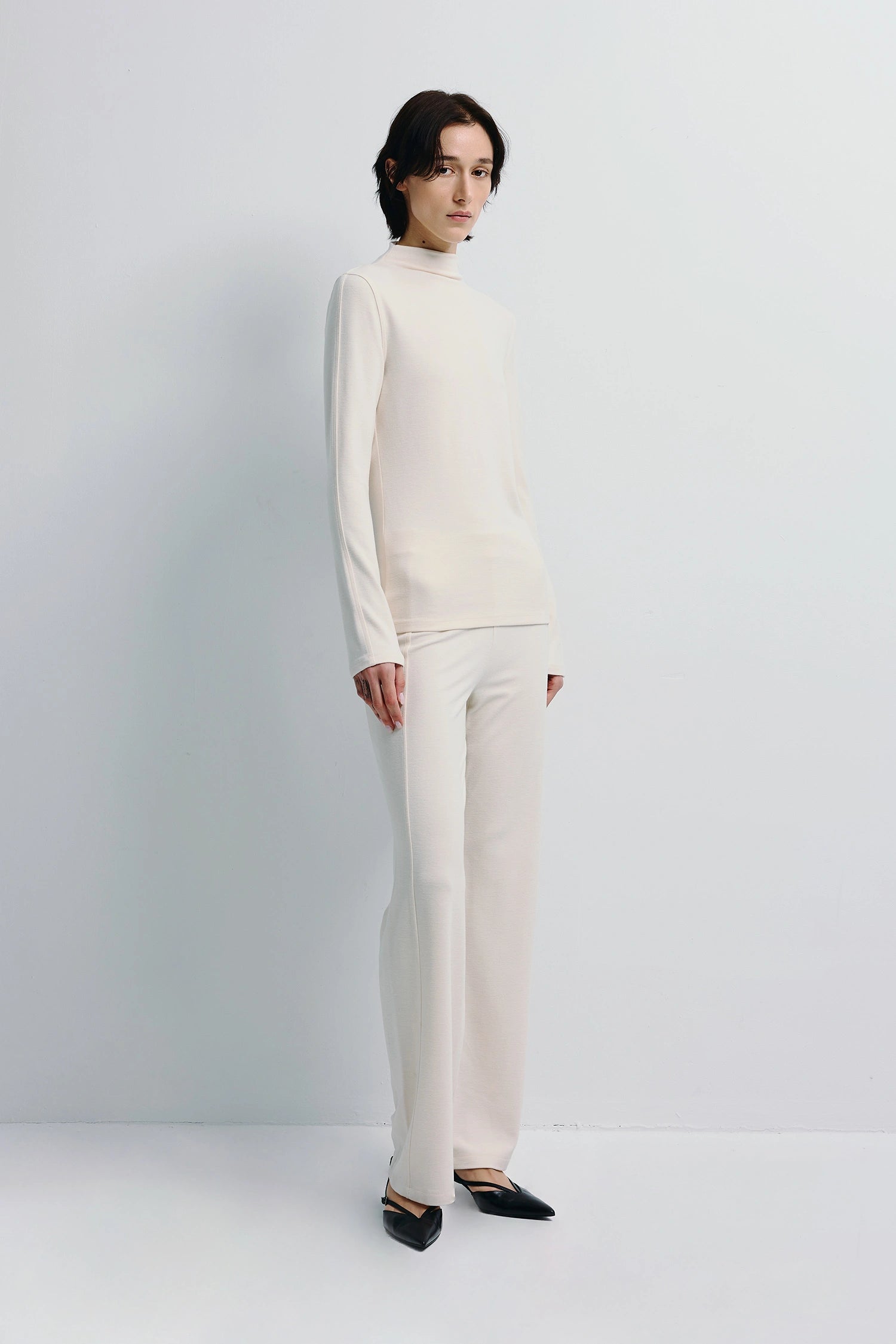 Morgane Knit Pant Creme