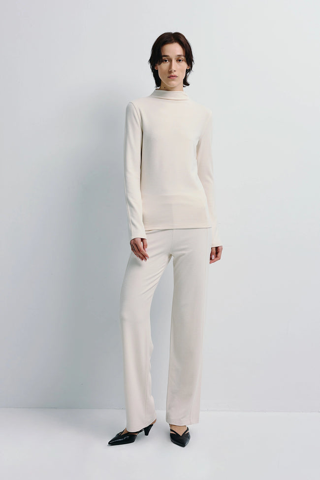 Morgane Knit Pant Creme